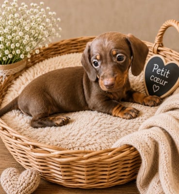 Les chiots de Teckel poil ras