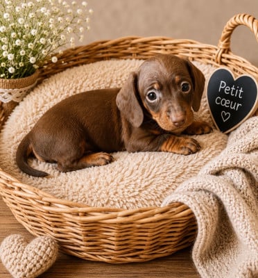 Les chiots de Teckel poil ras