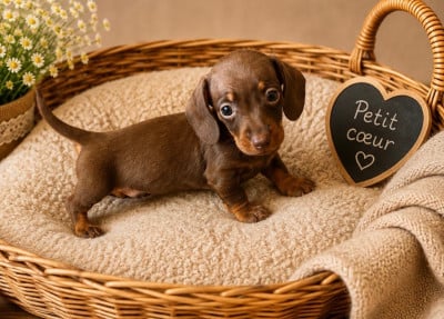 Les chiots de Teckel poil ras