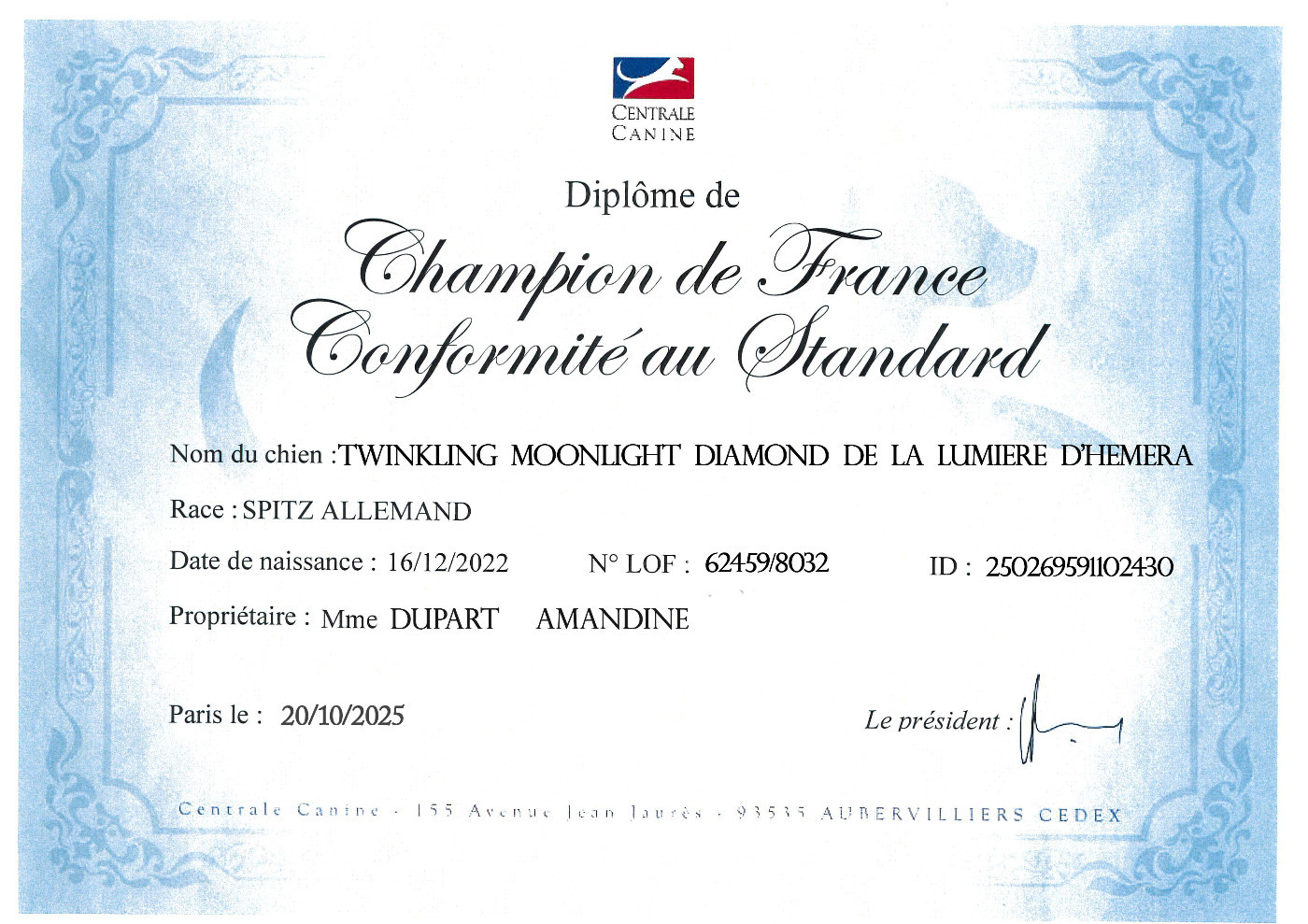 Twinkling moonlight diamond De La Lumière D'Héméra