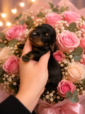 Les chiots de Teckel poil ras