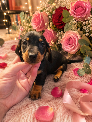 Les chiots de Teckel poil ras
