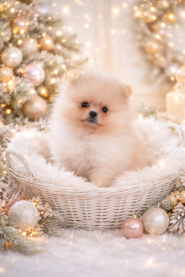 Les chiots de Spitz allemand