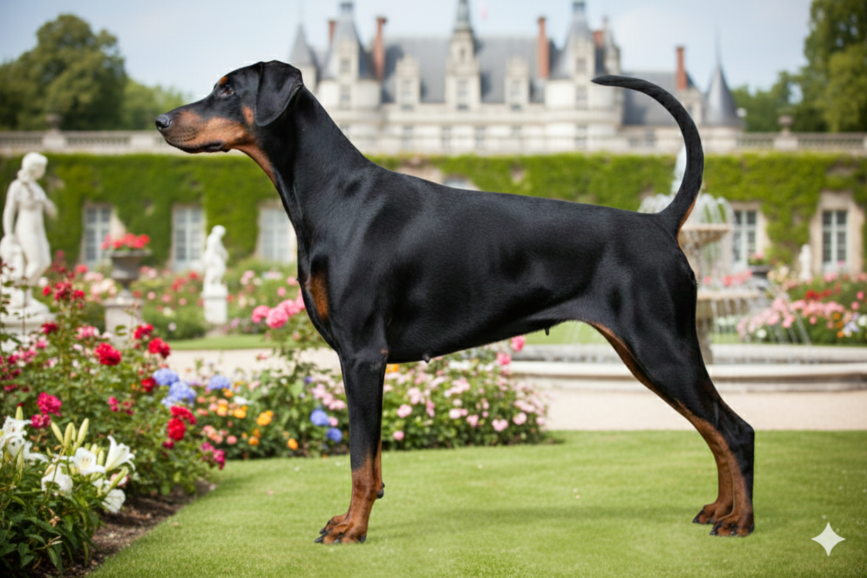 CH. Vvatts the fuck pink dobry of Black Crystal Shadow