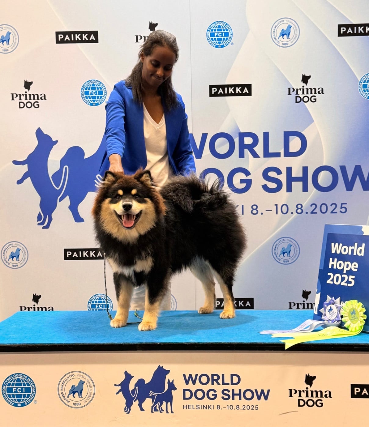 CH. VVaouuuh in Uk Riven De La Contrée De Léonidas - Classe Puppy : 1st Very Promissing - World Hope 2025 - BOS PUPPY