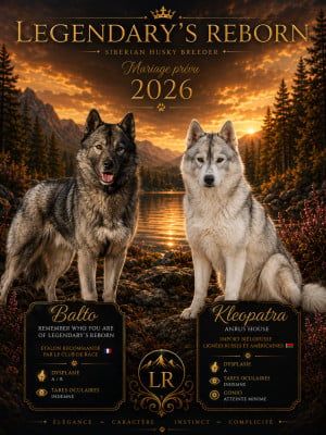 Les chiots de Siberian Husky