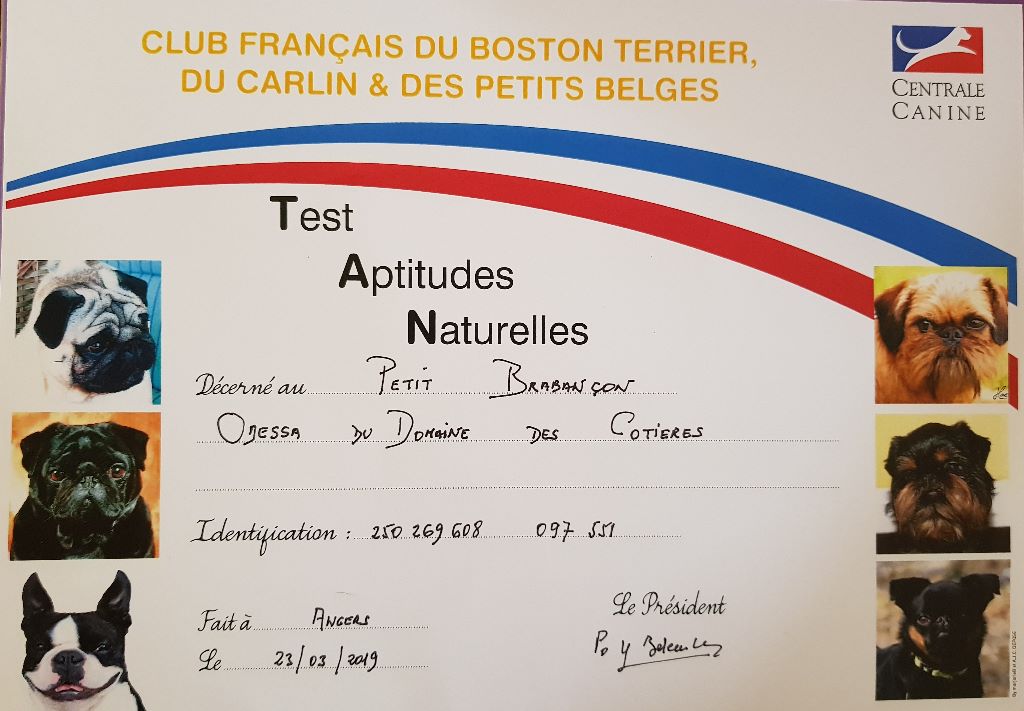 Publication : du Domaine des Cotieres