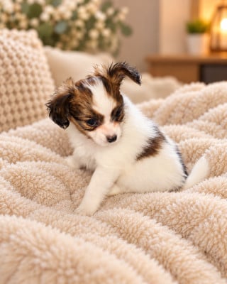 Les chiots de Epagneul nain Continental (Papillon)