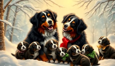 Les chiots de Bouvier Bernois