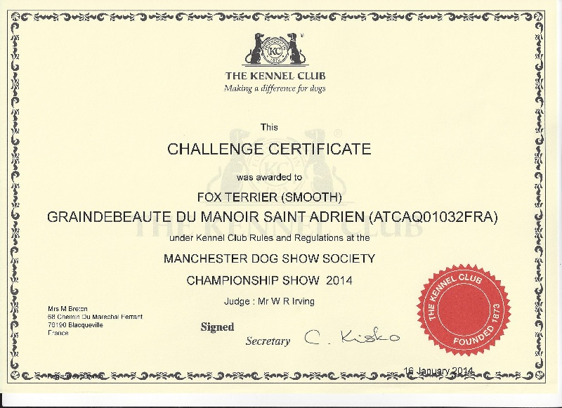 Publication : du Manoir Saint Adrien Auteur : Magali BRETON