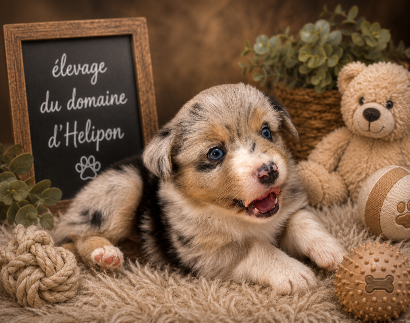Femelle bleue merle