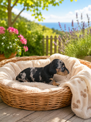 Les chiots de Teckel poil ras