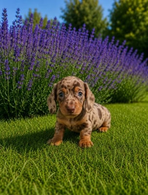 Les chiots de Teckel poil ras