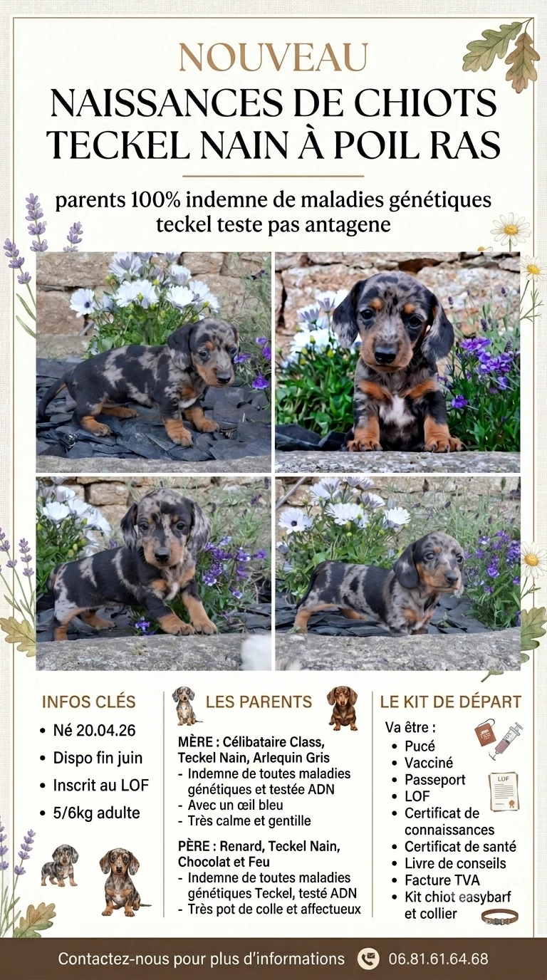Teckel poil ras - (Sans Affixe)