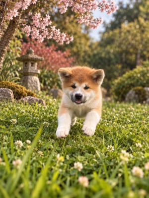 Les chiots de Akita
