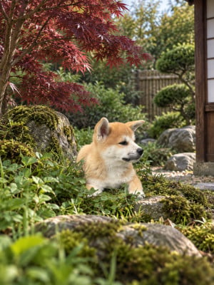 Les chiots de Akita