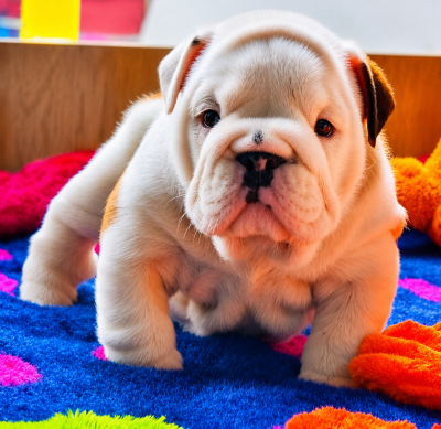 Les chiots de Bulldog Anglais