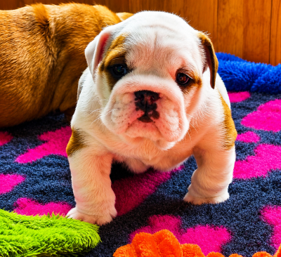 Les chiots de Bulldog Anglais