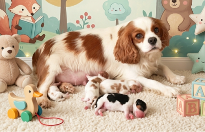 Les chiots de Cavalier King Charles Spaniel