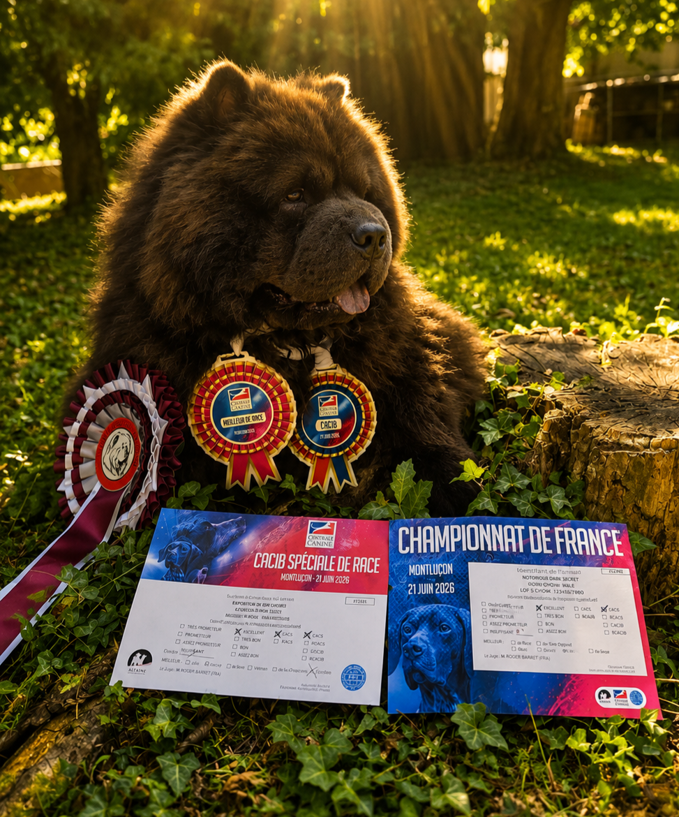 notorious star Hermès - 1 ER EXCELLENT CACS CACIB MEILLEUR DE RACE / 1ER EXELLENT CACS CACIB HOMOLOGATION CHAMPION DE FRANCE 2026 EN COURS
