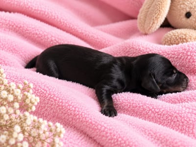 Les chiots de Teckel poil ras