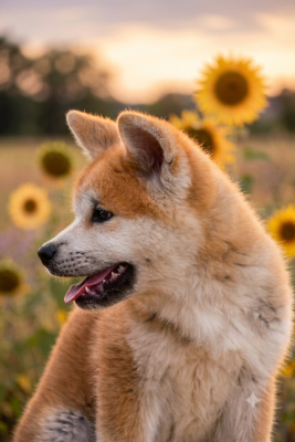 Les chiots de Akita