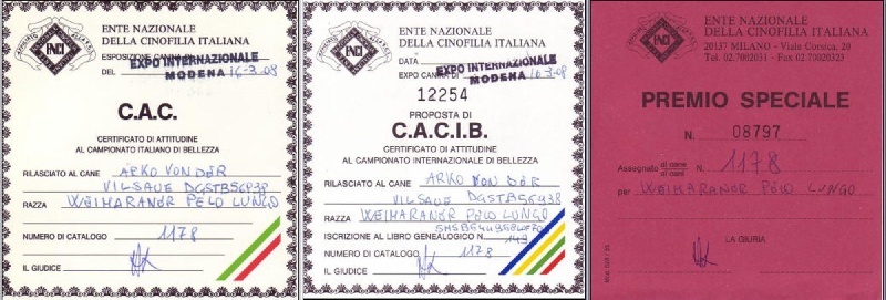 TR. CH. Arko Von der Vilsaue - Excellent 1, CAC, CACIB, Meilleur de sa Race