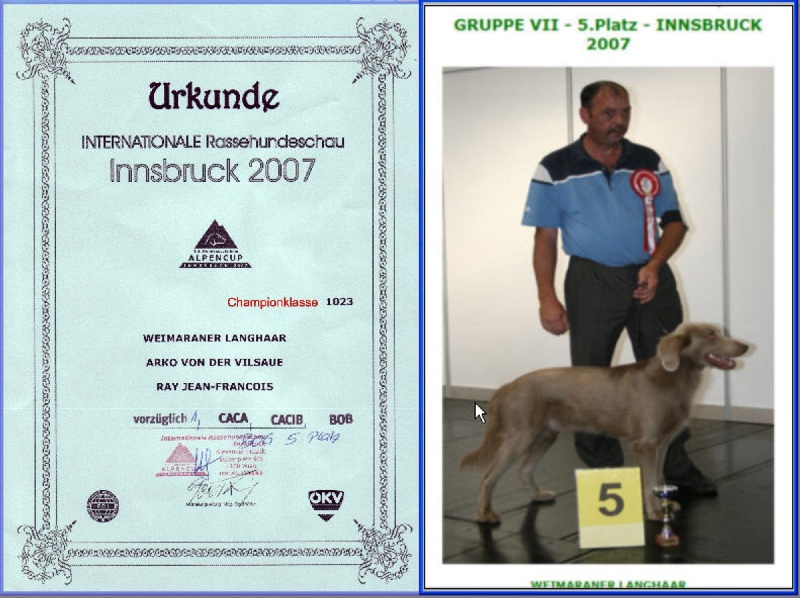 TR. CH. Arko Von der Vilsaue - Exc 1, CAC-Autriche, CACIB, Meilleur de Race, BOG 5