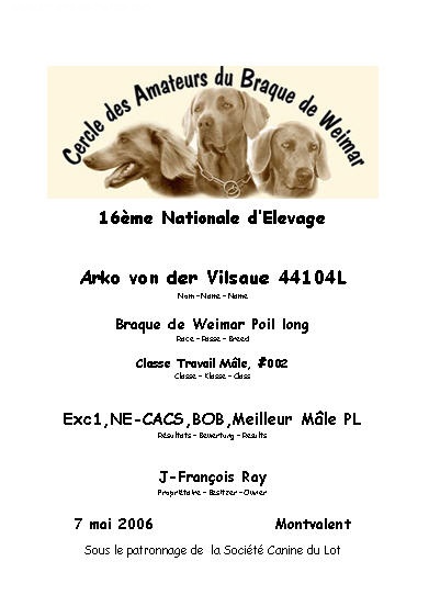 TR. CH. Arko Von der Vilsaue - Exc 1, NE-CACS, Meilleur de sa Race, Meilleur Mâle PL