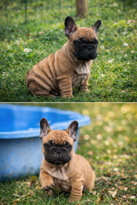 Les chiots de Bouledogue français