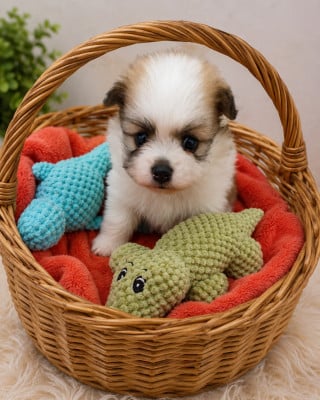 Les chiots de Spitz allemand