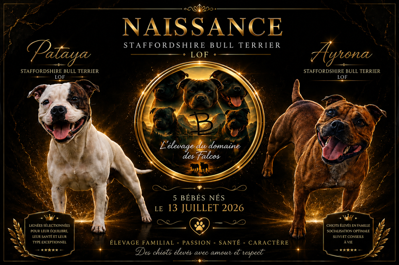Staffordshire Bull Terrier - Du Domaine Des Falcos