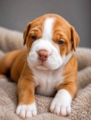 Les chiots de Bulldog continental