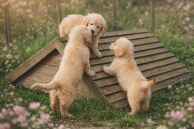 Les chiots de Golden Retriever