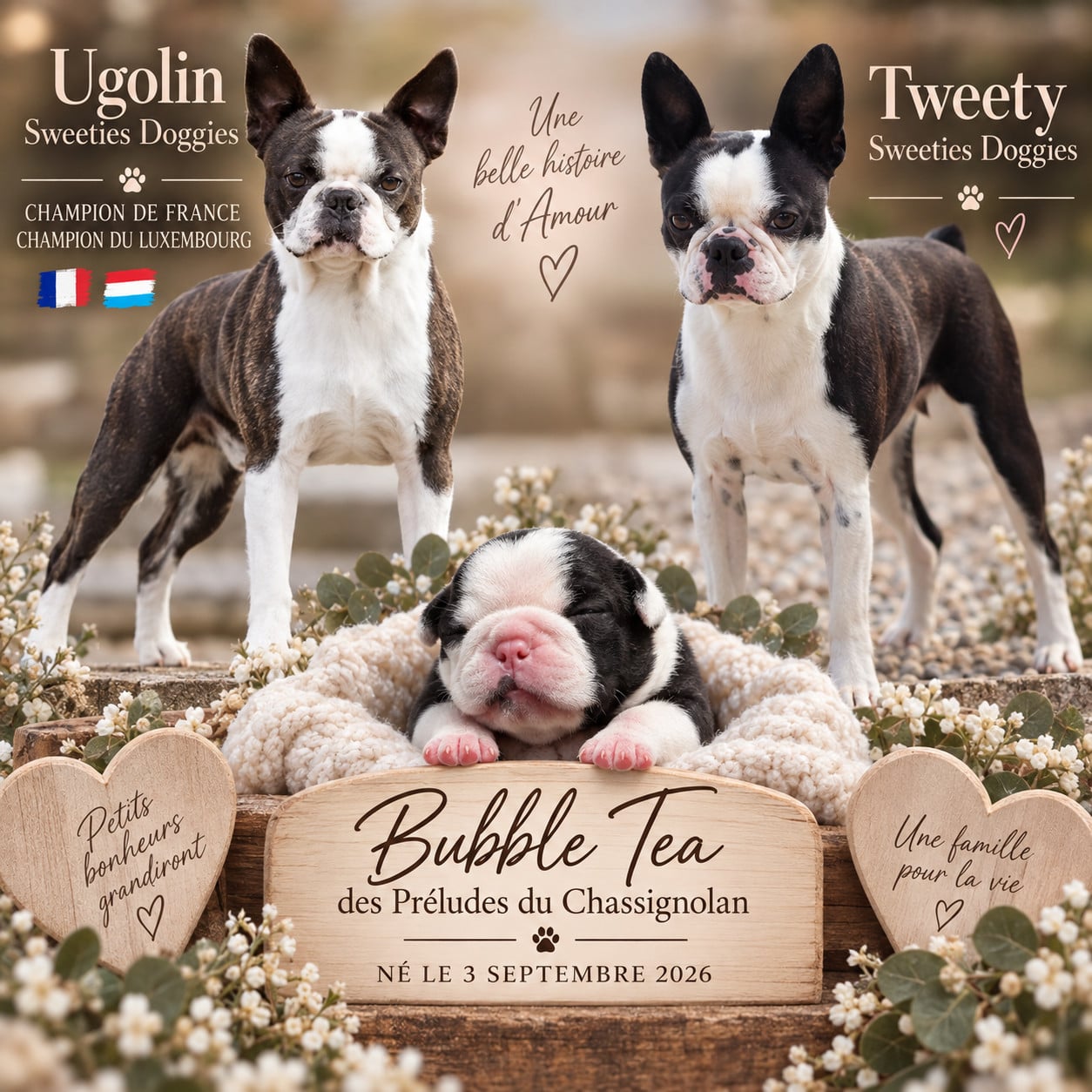 Boston Terrier - des préludes du chassignolan