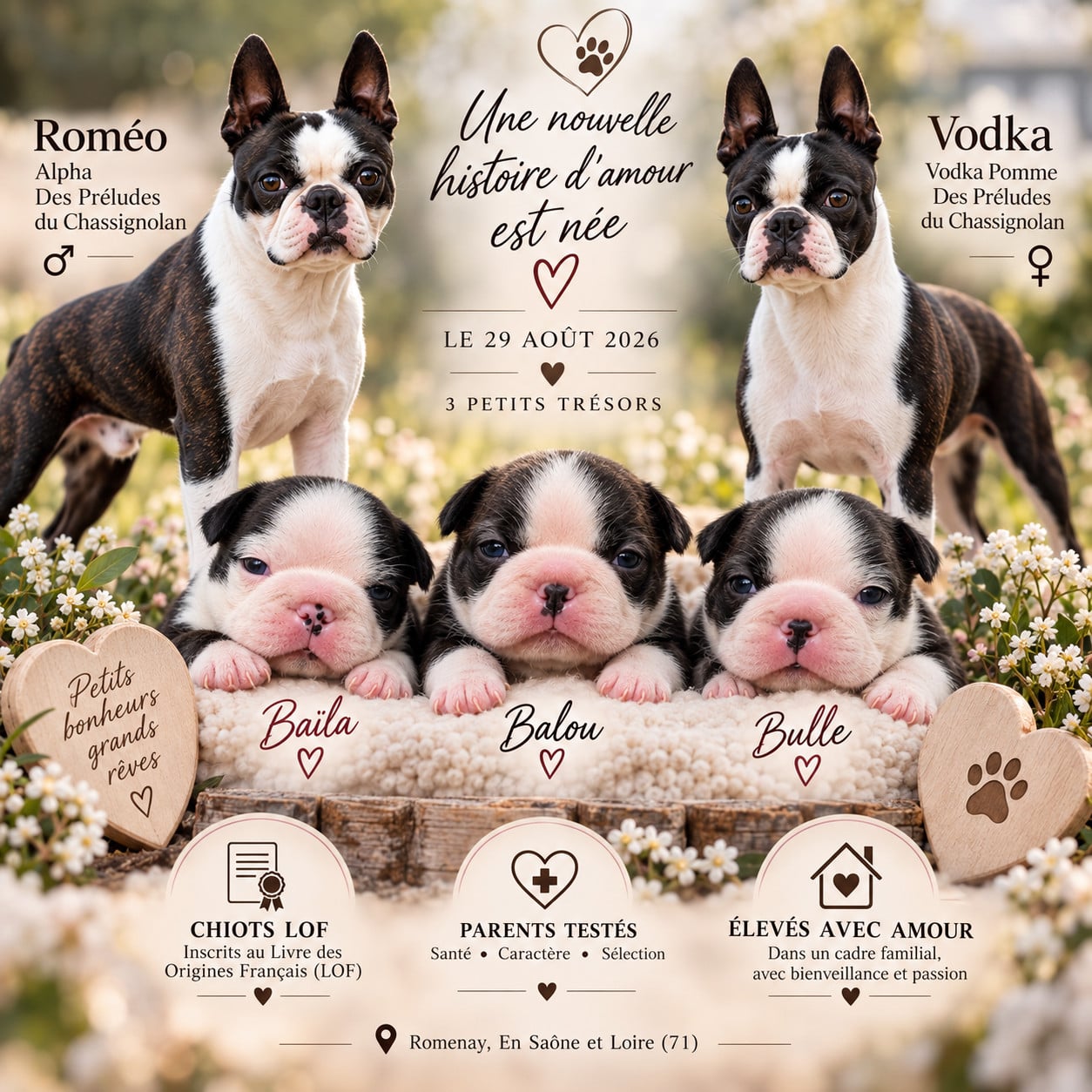 Boston Terrier - des préludes du chassignolan