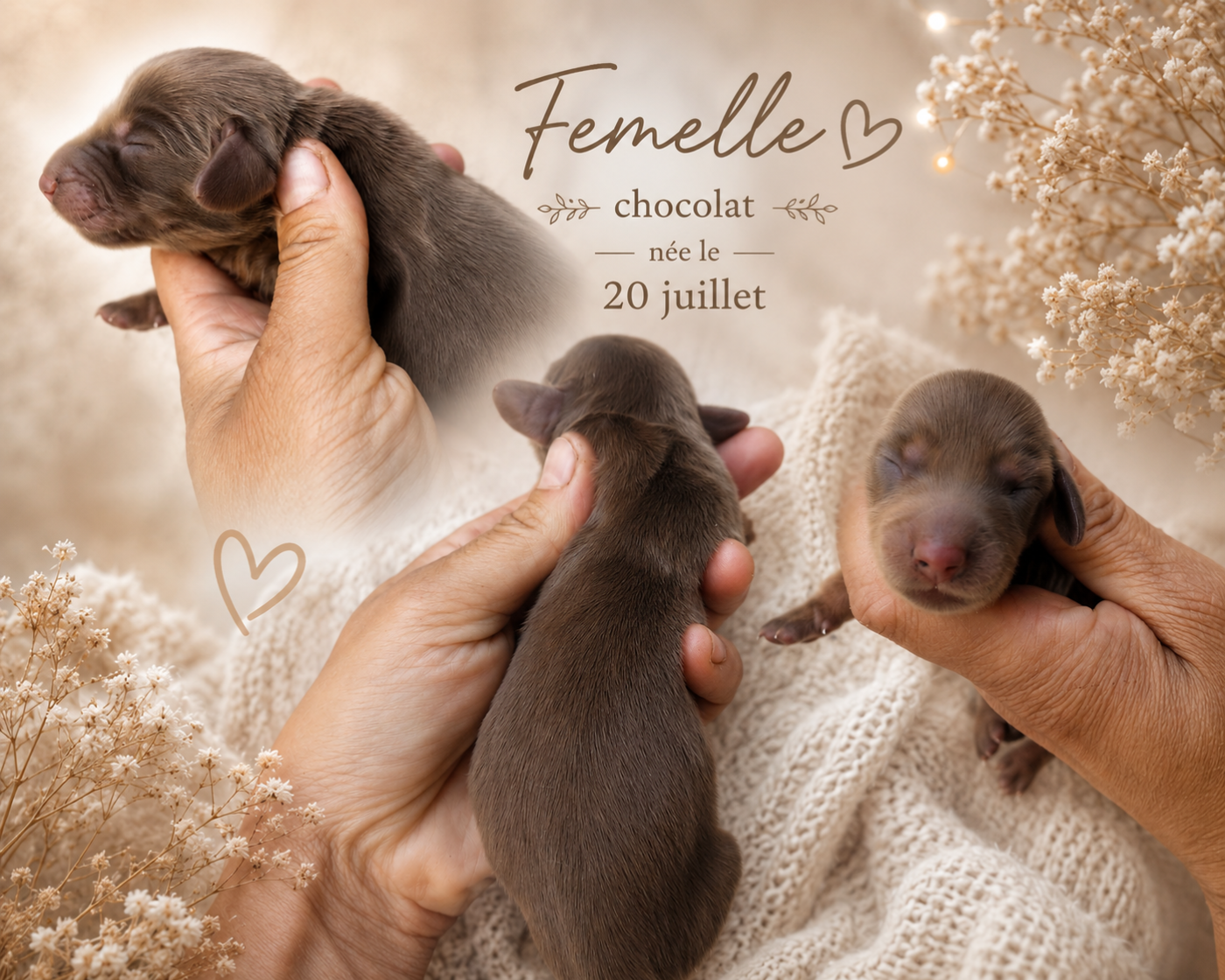 Chiot N°4 - Teckel poil long