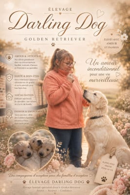 Les chiots de Golden Retriever