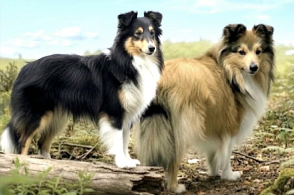 Shetland Sheepdog - Des mille eclats des tournesol
