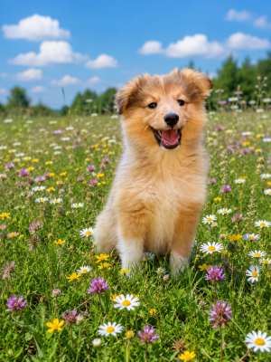 Les chiots de Shetland Sheepdog