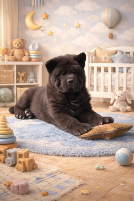 Les chiots de Chow Chow