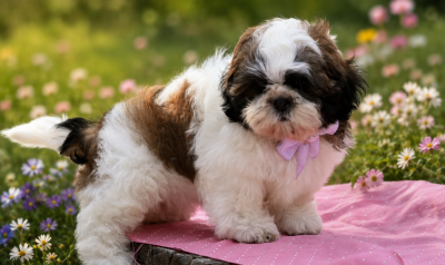 Les chiots de Shih Tzu