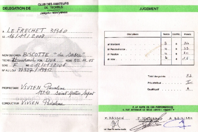 CH. Biscotte Du sasia - 2ème Prix