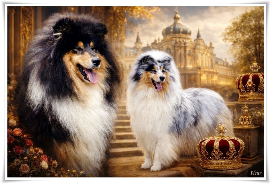 mâle tricolore - Colley à poil long