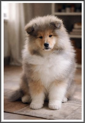 Les chiots de Colley à poil long