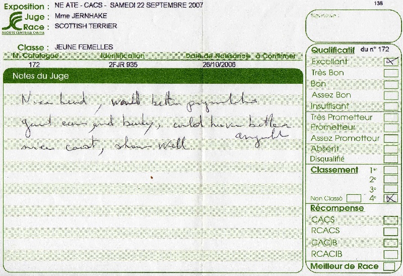 Kinloch Belphegor - 4e Exc. CJ