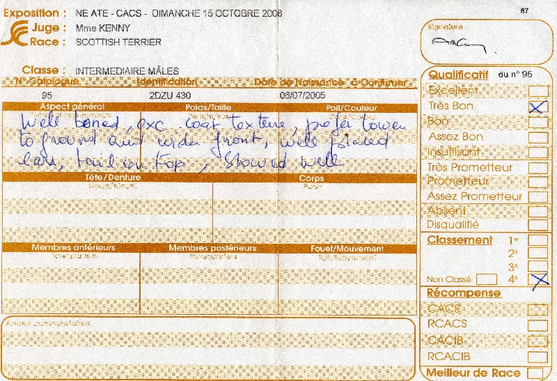 Allyxan milky way dit arod du Pays des Lylows - 4e Trés Bon CI